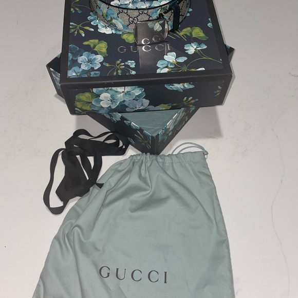 Unisex bloom Gucci belt - Picture 7 of 11